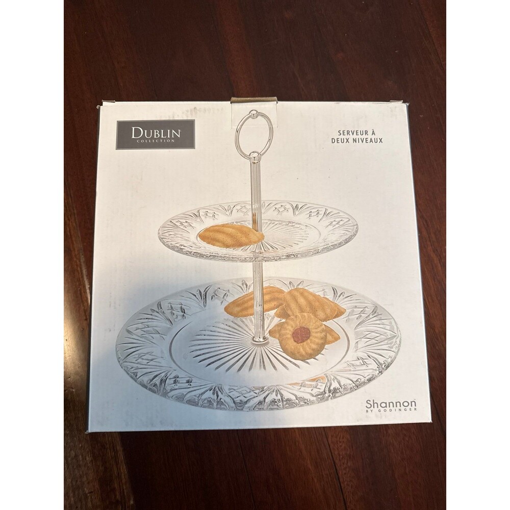 Shannon Crystal Dublin Collection 2-Tier Server